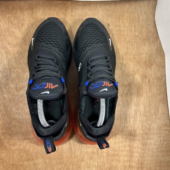 Nike Air Max 270 Men Size 9.5 Black Bright Crimson 2021 Shoes - Picture 6 of 11